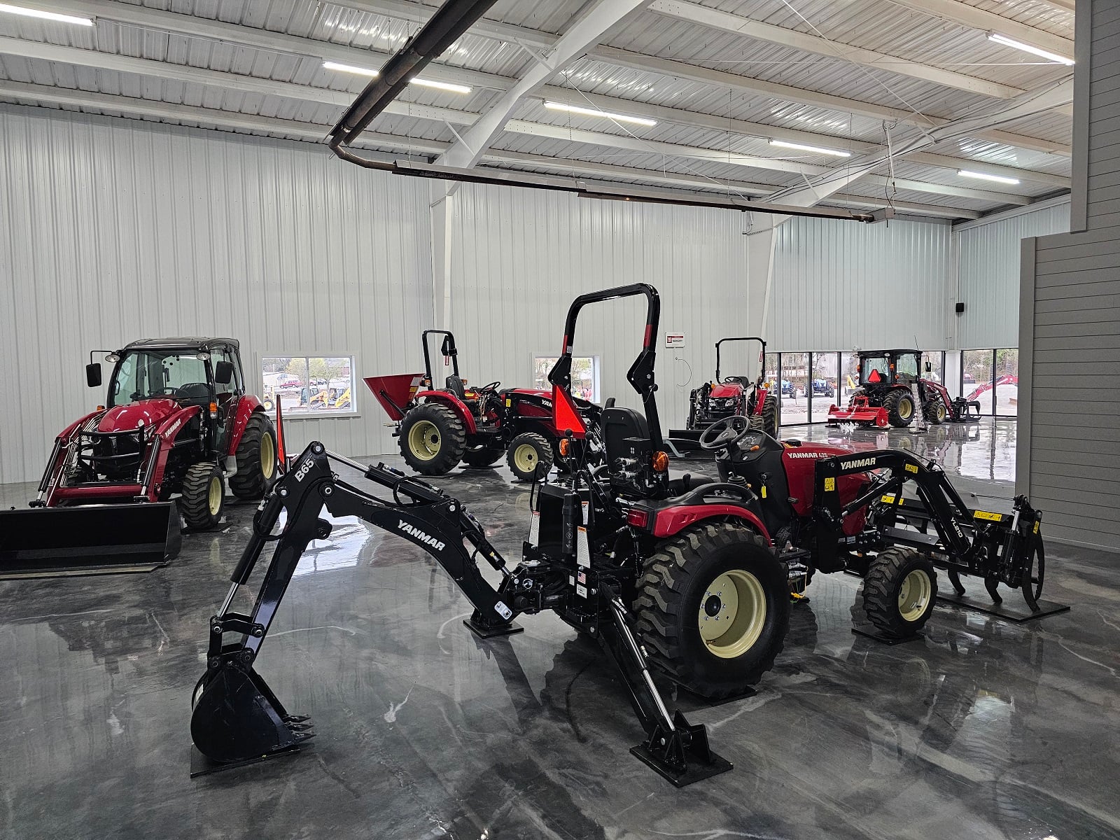 More Yanmar equipment being displayed in the Tractor Town building
